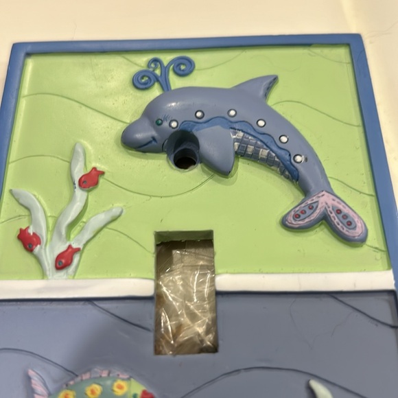 Nursery ocean themed switch plate - Picture 2 of 4